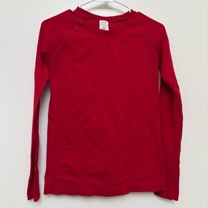 Athleta Momentum Seamless long sleeve workout top in Clover Berry